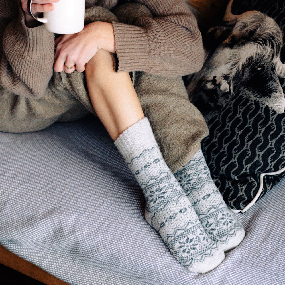 Bergen Wool - White (1 Pair) - Image 4